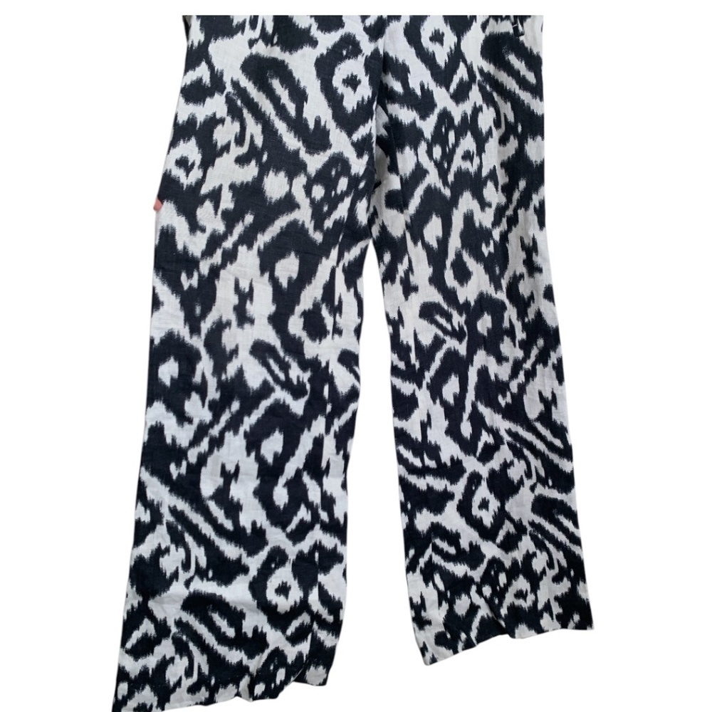 Ann Taylor Loft Women's Pants Size 4 Wide Leg 100% Linen - Picture 4 of 7